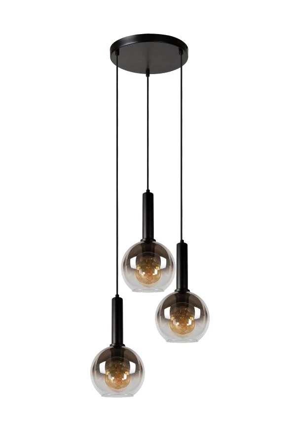 Lucide MARIUS - Suspension - Ø 48,5 cm - 3xE27 - Noir - éteint